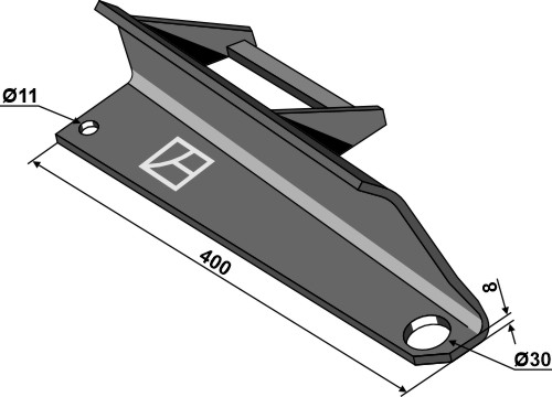 Strooivleugel versterkt - rechts 69-10-004r Strooivleugel versterkt - rechts 69-10-004r