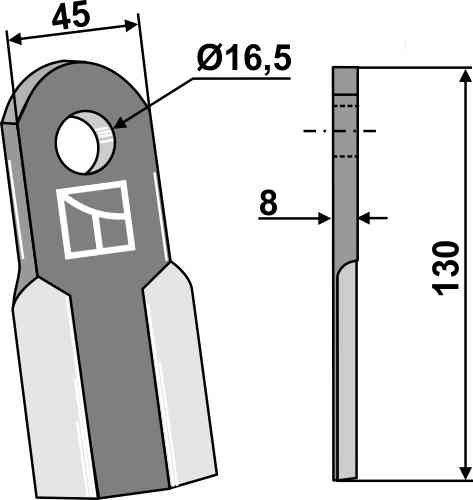RDM Parts Straight blade