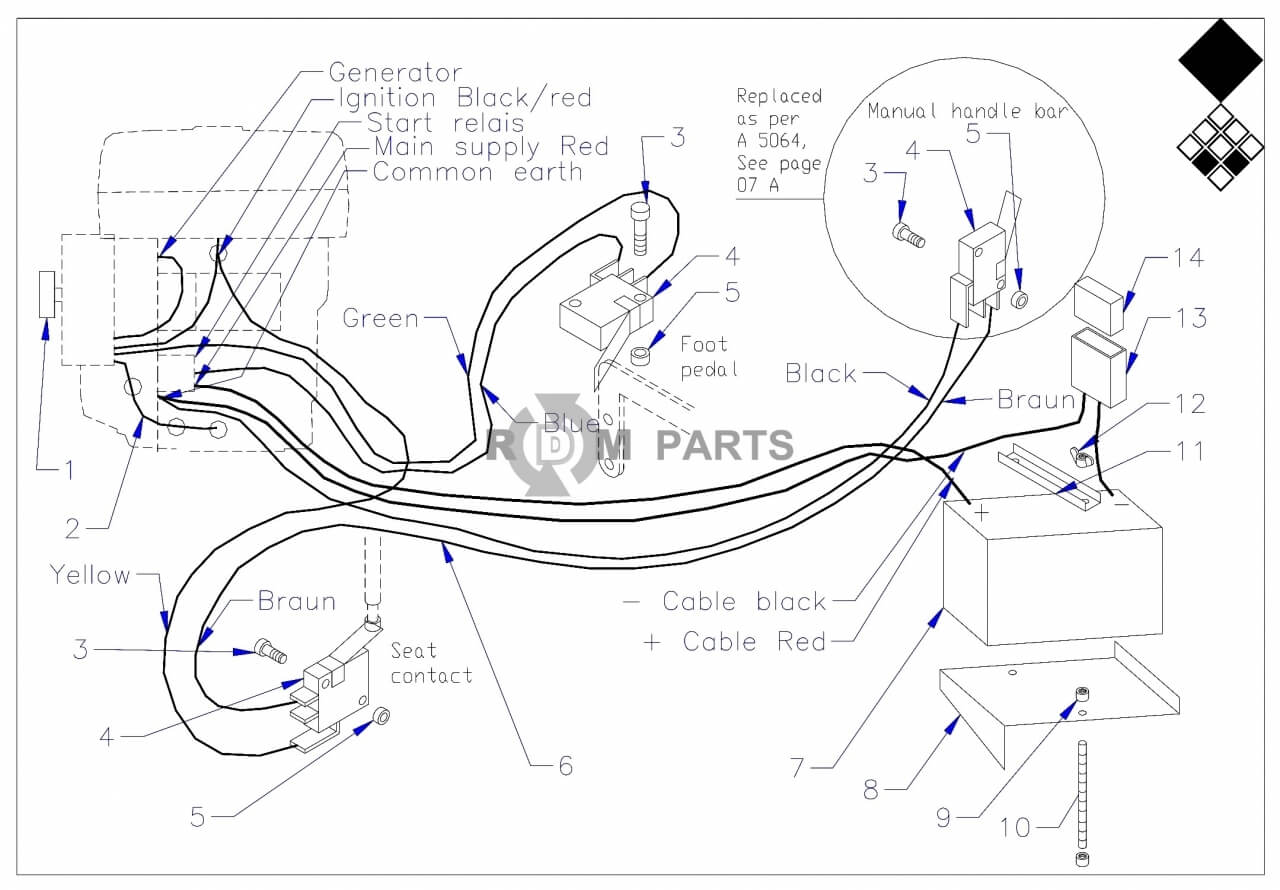 Replacement parts for VD7007 Kabelboom