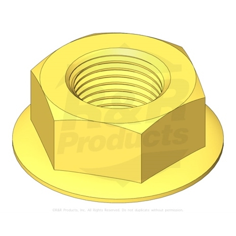 Nut - 5/8-18 hex serr flanged