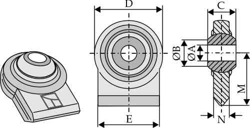 Ball joint terminals for lower-links to be welded