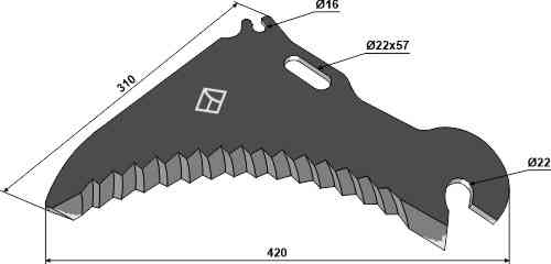 Silage knive fitting for Mengele 01.129.690
