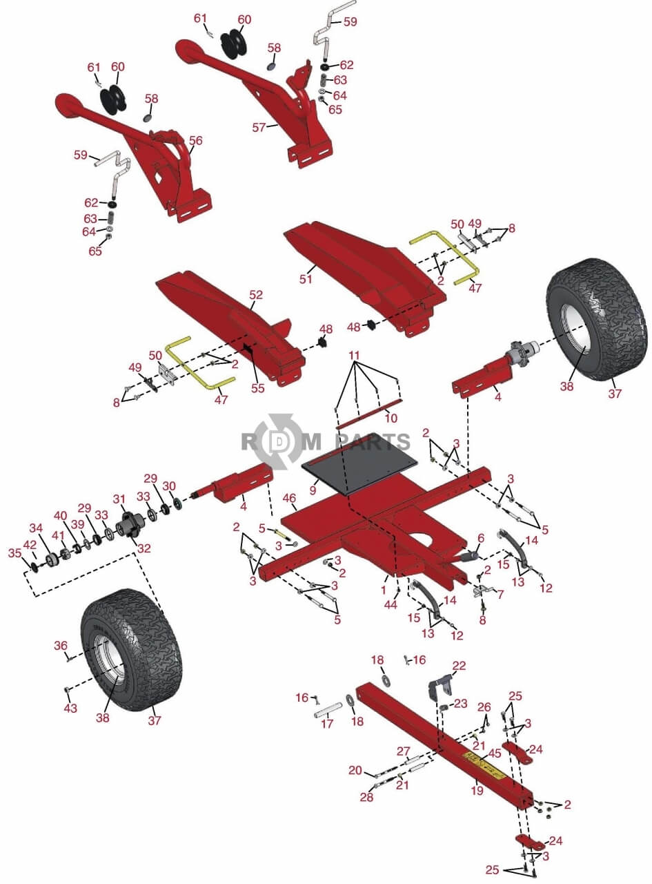 Replacement parts for Toro Trans Pro 80