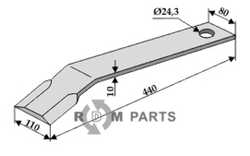 RDM Parts Rebholzmesser geeignet für Humus HU 004-53-751