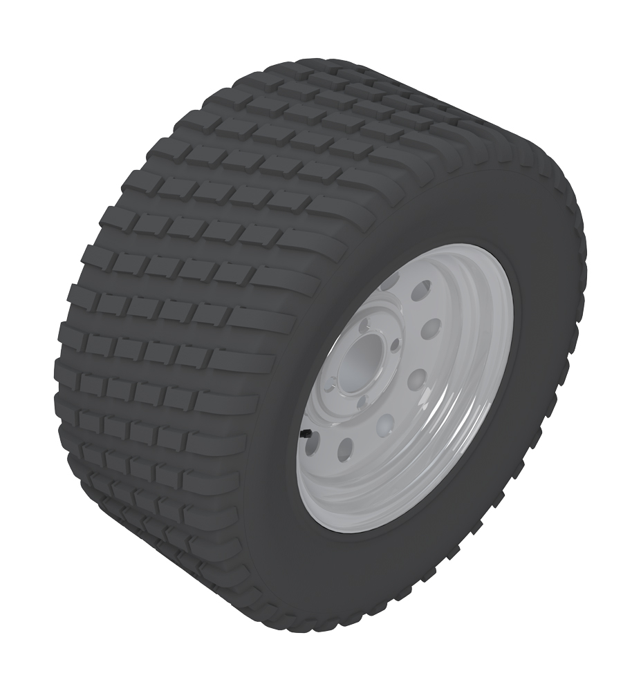 Tire & wheel - 23x9.50-12 turf master 4 ply