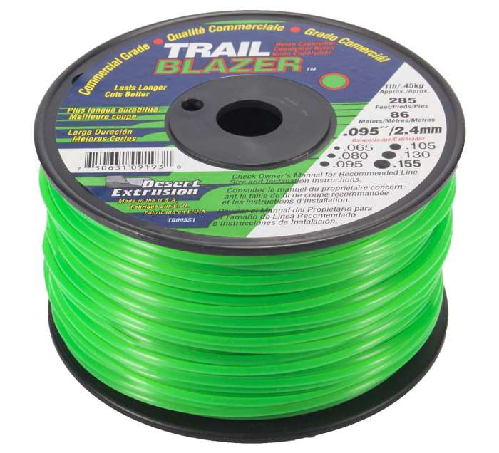Trimmer line trailblazer™ round green .095" / 2.4mm