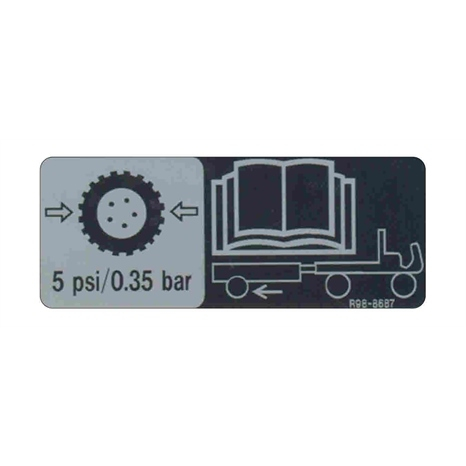 Decal - air pressure Decal - air pressure