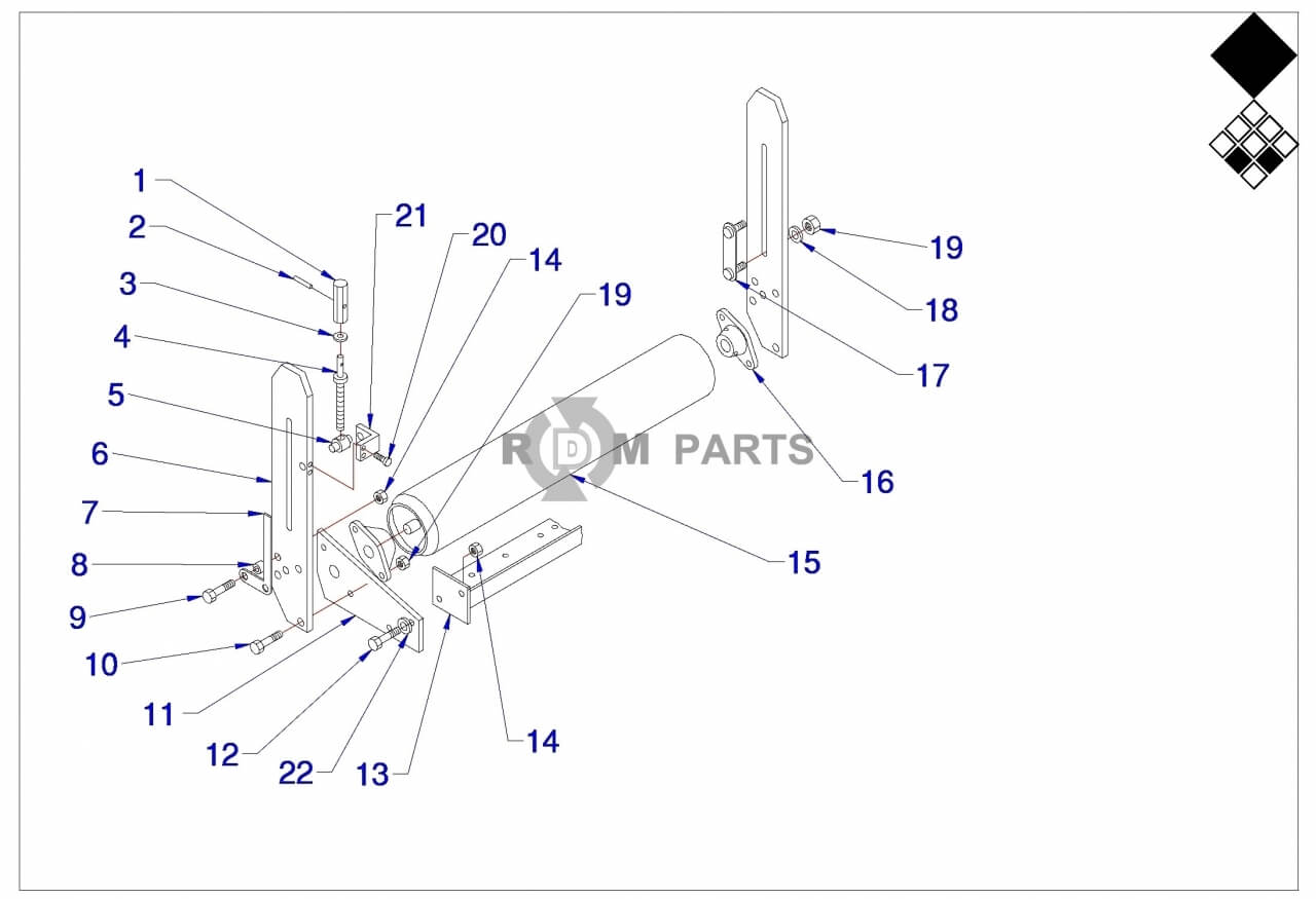 Replacement parts for VD7526 Voorrol