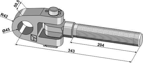 Swivelling tie-rod M42x3 Swivelling tie-rod M42x3