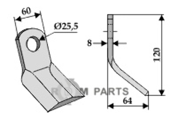 RDM Parts Y-Messer geeignet für Ferri 0901086