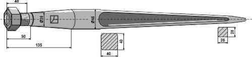 Frontladertand 1100