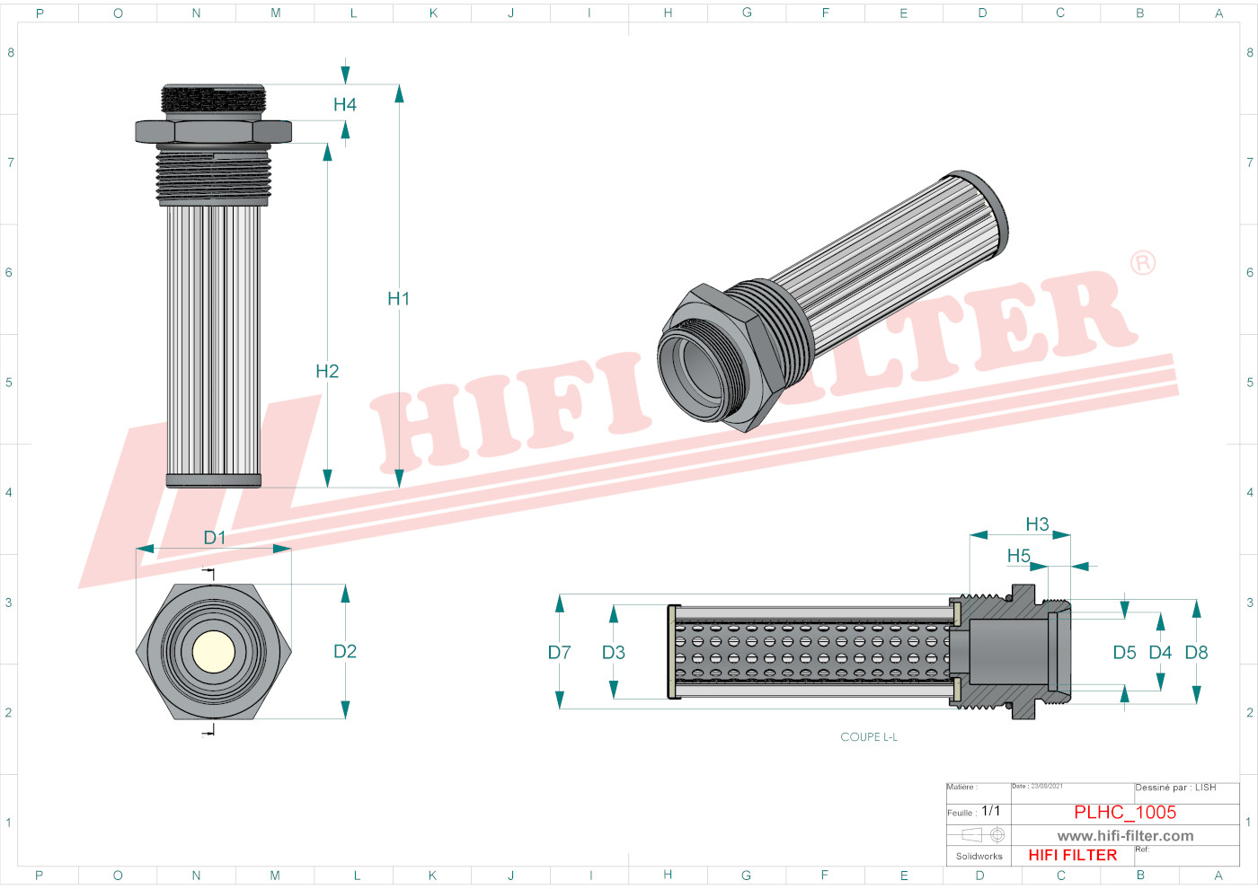 Hydraulic filter passend voor mann hd 6014