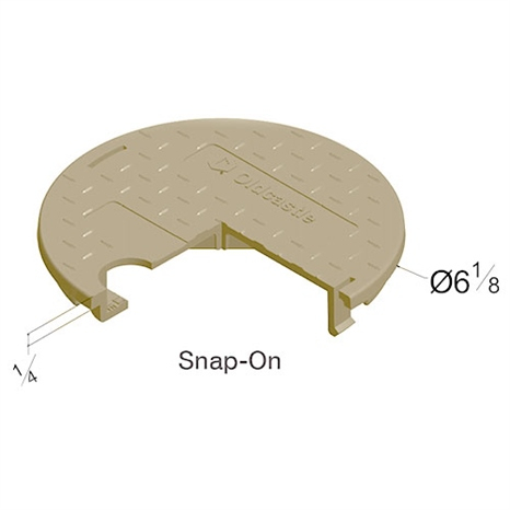 Carson snap on lid only 0708 - tan blank