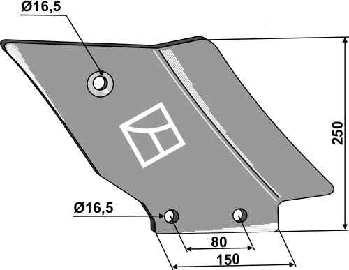 Guideboard - right fitting for Quivogne SSO00115
