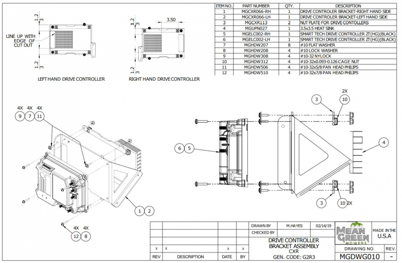 Drive Controller Bracket Assembly