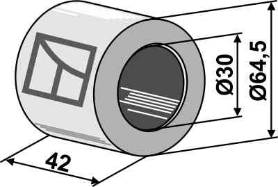 Hartholzlager - Ø30mm