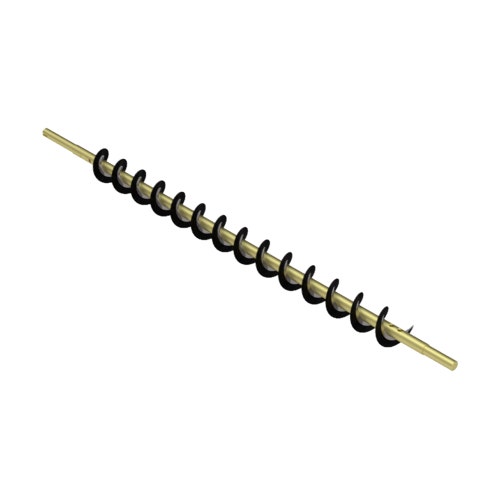 Shaft and brush assy - rear roller brush 2 in