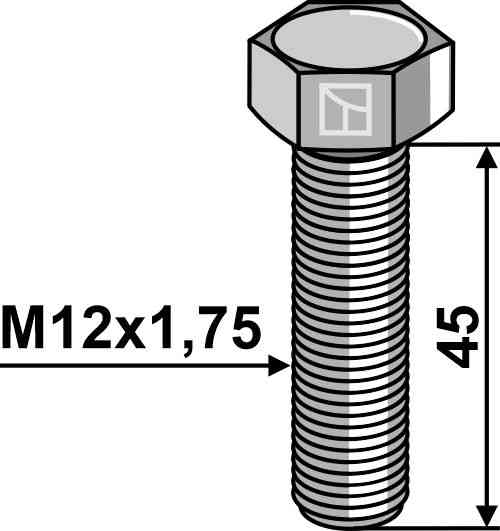 Zeskantmoer M12 zonder moer