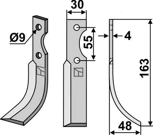 Blade, right model