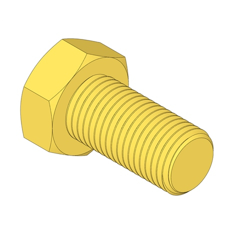 Bolt - hex hd 3/8-24 x 3/4 gr8