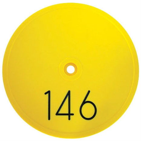 Sprinkler cap yardage marker - 1 number