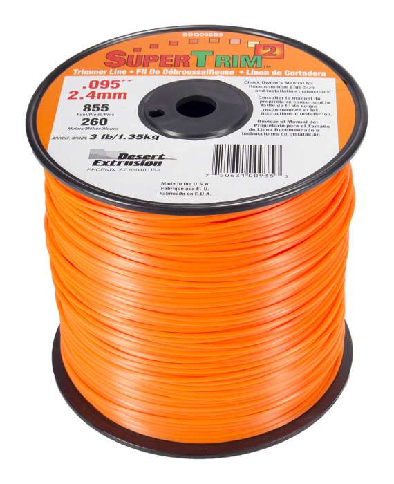 Trimmer line supertrim2™ shaped orange .095" / 2.4mm