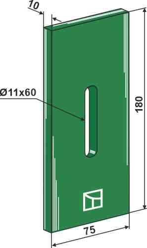 Greenflex kunststoff-abstreifer für packerwalzen 53-k200