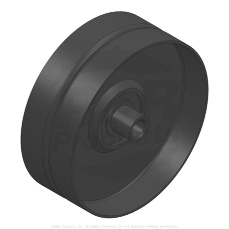 Pulley - idler - 4 in x 3/8 mt