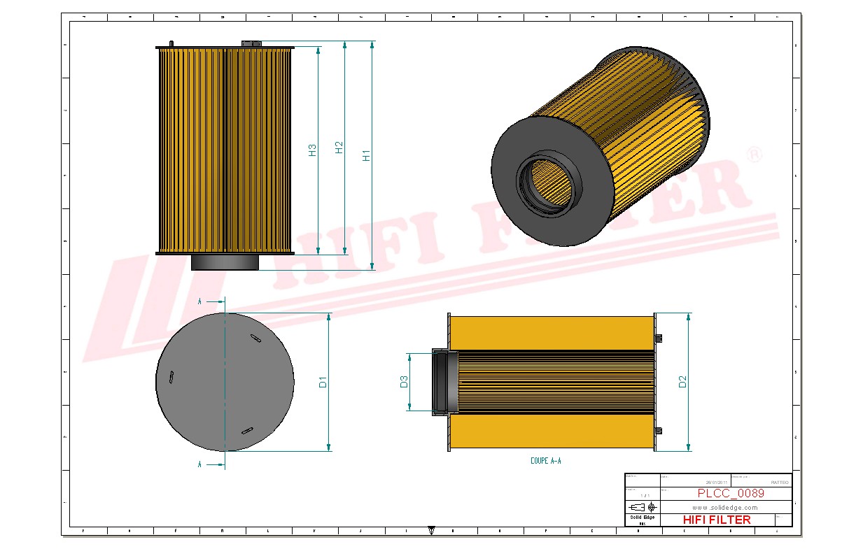 Fuel filter passend voor mann pu 9004