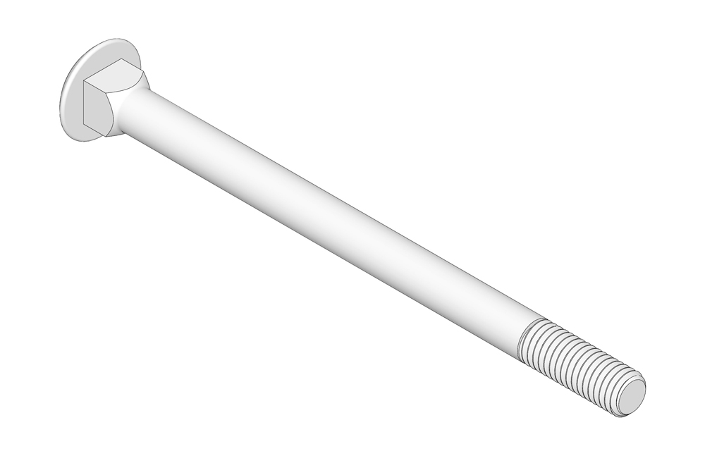 Bolt - m8 x 120 carriage 8.8