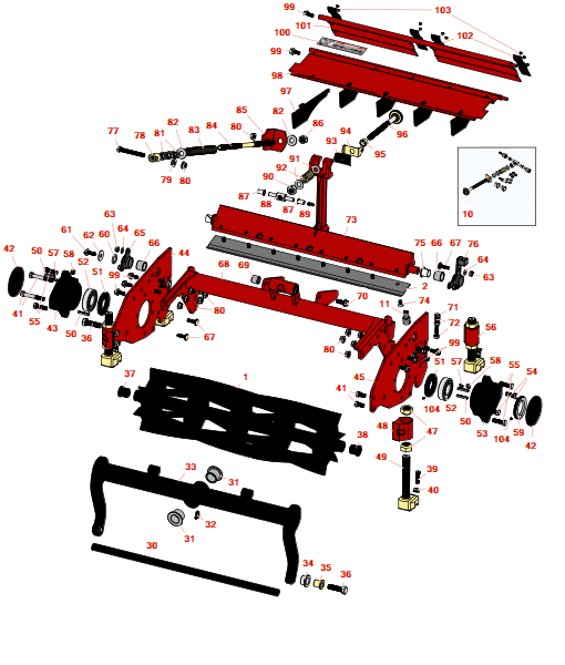 Toro Reelmaster 6500D Cutting Unit - Models 03860, 03861 & 03862