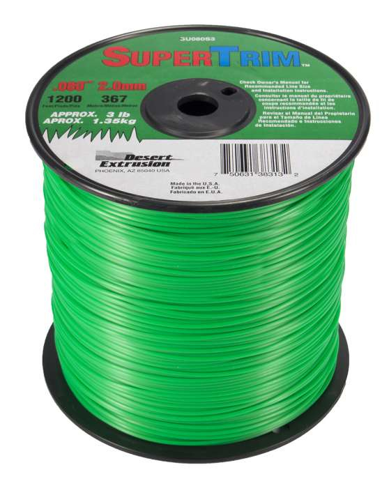 Trimmer line supertrim™ round green spool .080" / 2.0mm