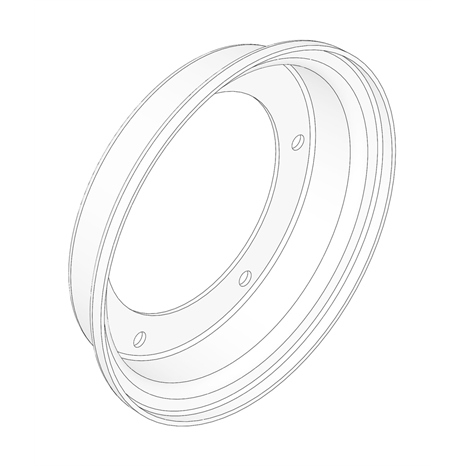 Disc - pneumatic 16 half w/v.hole