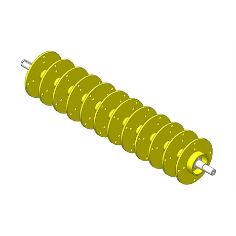 Shaft - v-cut w/o blades
