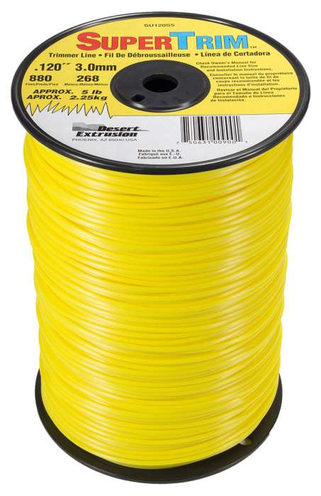 Trimmer line supertrim™ round yellow .120" / 3.0mm