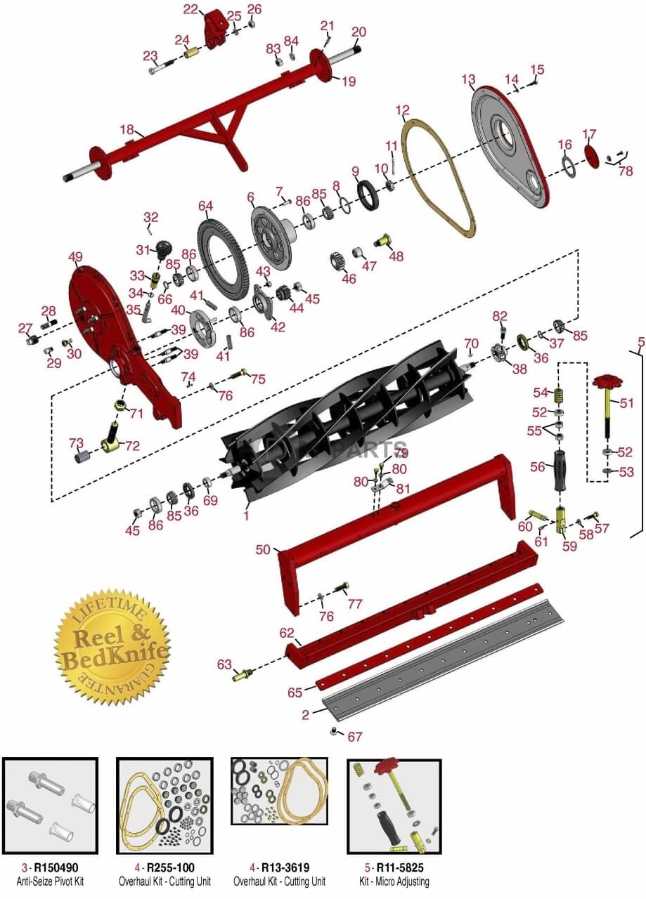 Replacement parts for Spartan Fairway parts