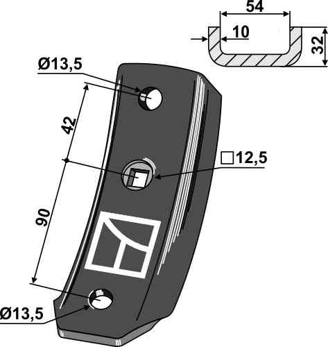 Frame fitting for Lemken Thorit 4679107