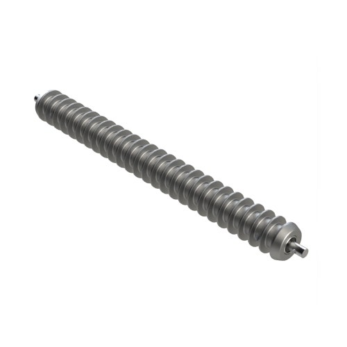 Roller - grooved machined solid steel