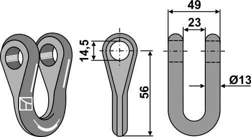 Klepelbeugel 63-sma-75