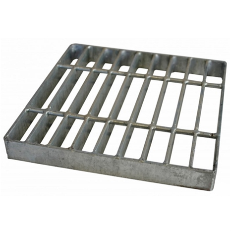 Square grate - 12" galvanized steel