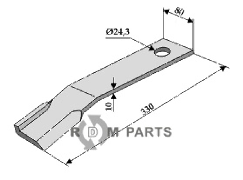 RDM Parts Schlegel - links - Neue Ausführung geeignet für Humus 453 251