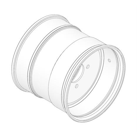 Rim - wheel 10 x 9 3/4