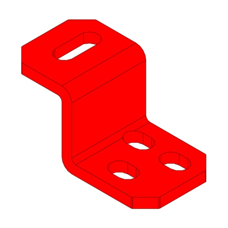 Bracket - scraper lh