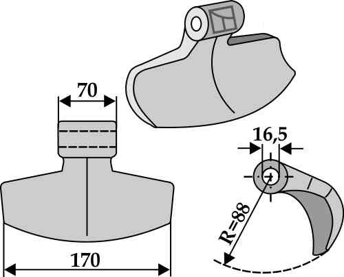 RDM Parts Pruning hammer fitting for HMF FREI 483304 - 31210