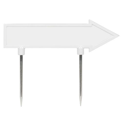 11" arrow sign - white - no decal