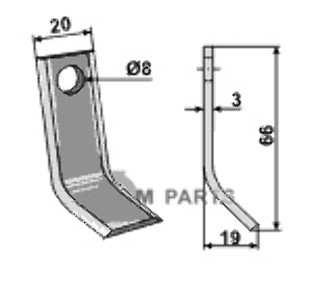 RDM Parts Y-kniv