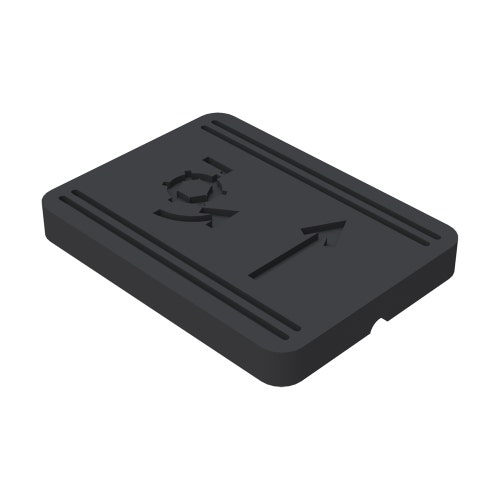 Rubber foot pad - mow