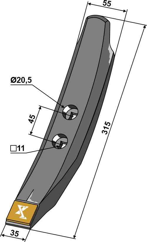 Scharspitze - Hartmetall geeignet für Köckerling 504019 - 504009 - 915772