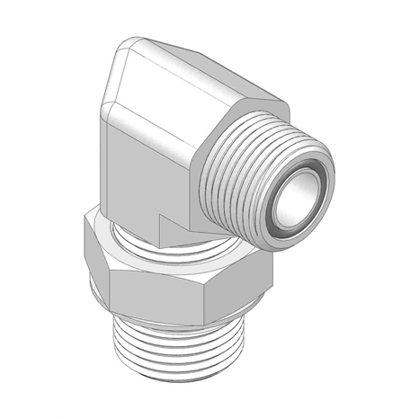 Hydraulic fitting - 90 deg