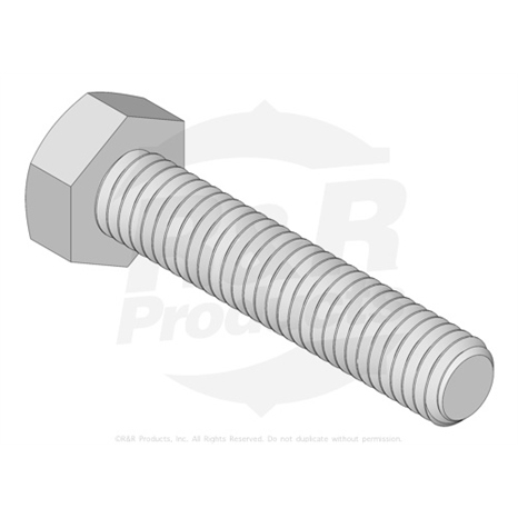 Bolt - hx hd m6-1.0 x 30mm